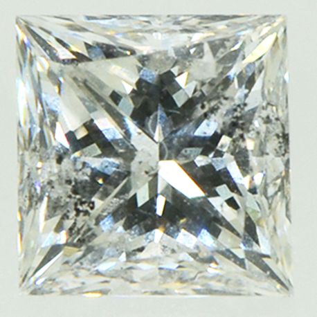 Princess Cut Diamond F SI2 Certified 0.90 Carat