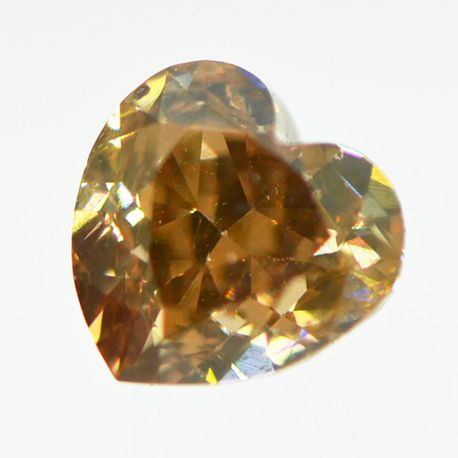 Heart Diamond Fancy Brown Color 0.98 Carat VS2