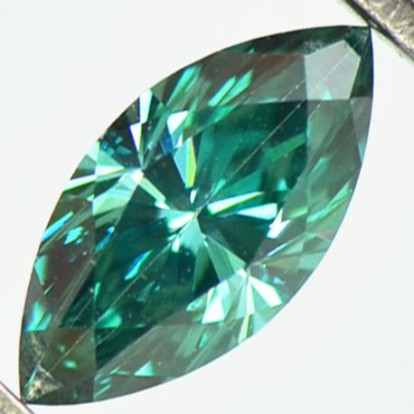Marquise Cut Diamond Fancy Green Color 0.45 Carat VVS2