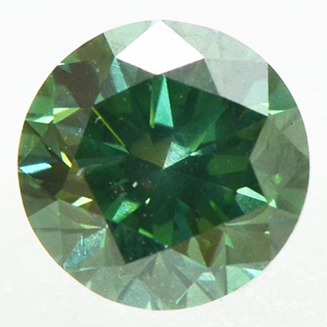 Round Cut Diamond Fancy Green Color 0.70 Carat VS2