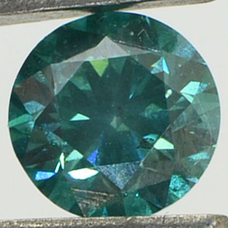 Loose Round Diamond Fancy Green 1.08 Carat VS2