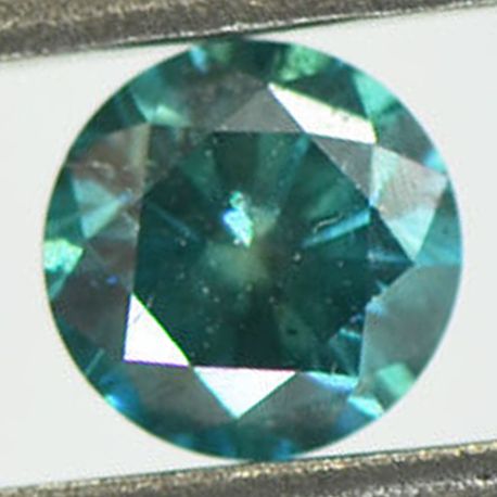 Loose Diamond 0.55 Carat Round Cut Fancy Green Color Enhanced SI1 Certified 5.11X5.06 MM For Engagement Ring