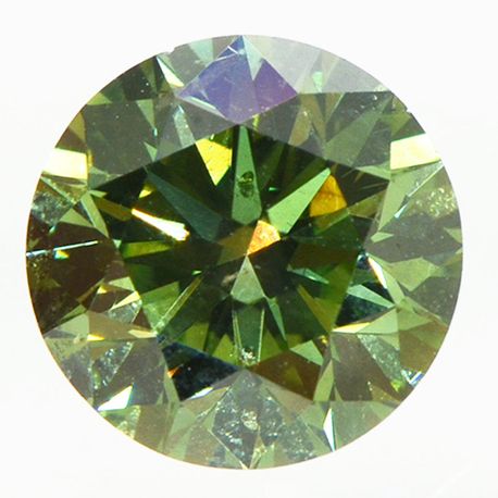 Round Shape Diamond Fancy Green Color 2.01 Carat VS2