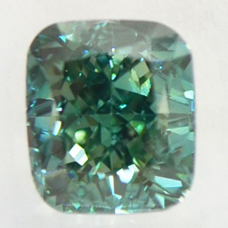 Cushion Diamond Fancy Green Blue Color 1.42 Carat SI1 IGI Certified