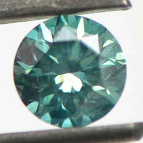 Loose Fancy Turquoise Round Diamond 0.54 Carat VS2