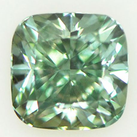 Cushion Diamond Fancy Green 1.02 Carat VS1
