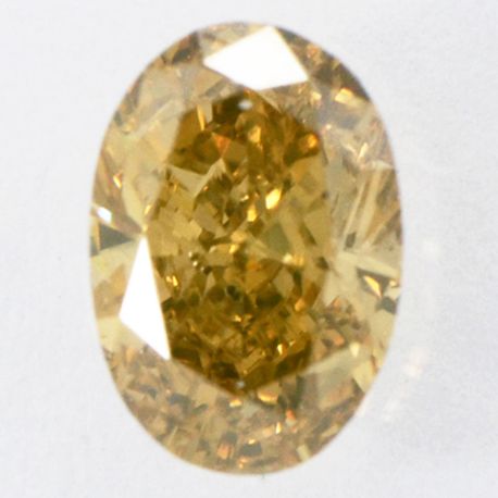 Oval Diamond Natural Fancy Brown 0.71 Carat SI1 IGI Certificate