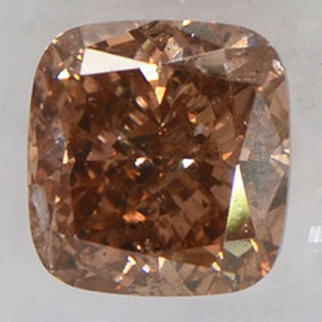 Cushion Shape Diamond Fancy Brown SI2 0.71 Carat IGI Certificate