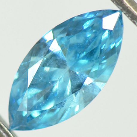 Blue Marquise Diamond 0.80 Carat SI1