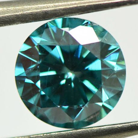 Loose Fancy Blue Round Diamond 0.81 Carat VS1