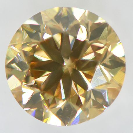 Round Shape Diamond Natural Fancy Brown Color 0.91 Carat SI2 IGI Certified