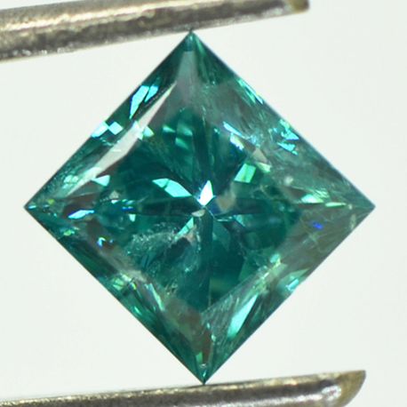 Blue Princess Diamond 0.97 Carat SI3