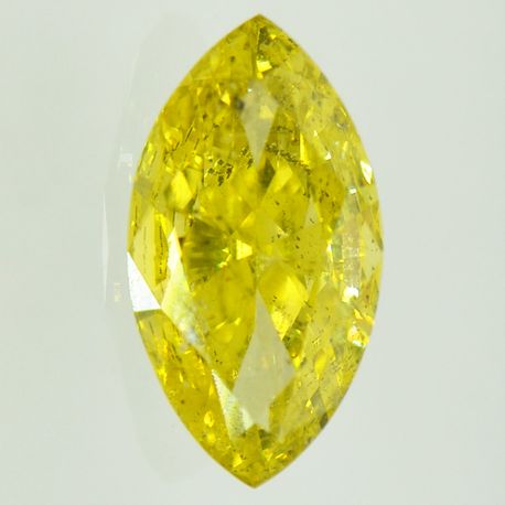 Marquise Shape Diamond Fancy Yellow Color SI1 2.00 Carat