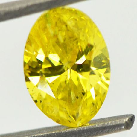 Oval Diamond Fancy Yellow 1.21 Carat SI2