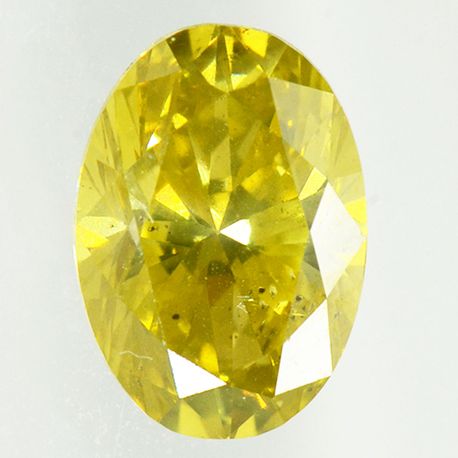 Oval Cut Diamond Fancy Yellow Color 1.14 Carat VS2