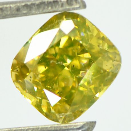 Cushion Diamond Yellow Color 1.11 Carat SI1