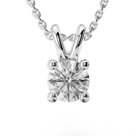 Solo Diamond Necklace 1.30 Ct Total Carat Weight - Model 4PS01