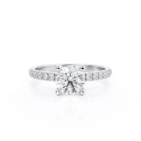 Sollitaire&Side stones Diamond Ring 1.14 Ct Total Carat Weight - Model ALICE