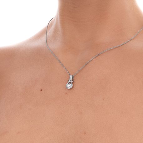 Solo Diamond Necklace 1.30 Ct Total Carat Weight - Model 1198F