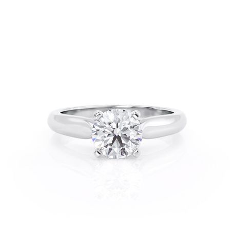 Solitaire Diamond Ring 1 Ct Total Carat Weight - Model ALEXA