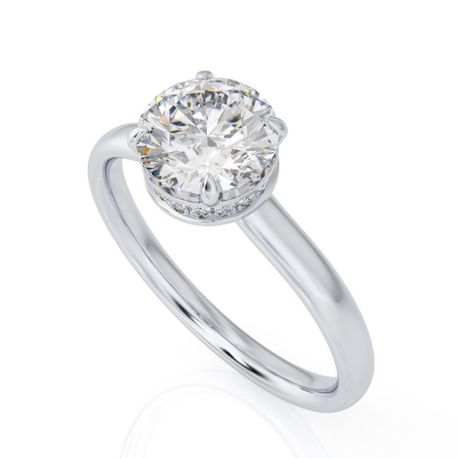 Halo Diamond Ring 1.15 Ct Total Carat Weight - Model EVERLY