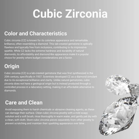 14K White Gold Square Cubic Zirconia Curved Screw Nose Ring, 20 Gauge