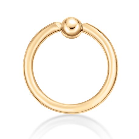 14K Yellow Gold 10 MM Universal Hoop Ring