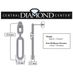 Double Oval Dangle Earrings in 925 Sterling Silver & Pure Brilliance Zirconia