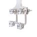 Earring Jackets with CZ– Sterling Silver, Adjustable Drop Design – 1.50 CTW