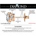 14K Gold Post & Sterling Silver 4 Prong Stud Earrings Pure Brilliance Zirconia (89-10107-r)