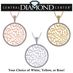 Central Diamond Center Shema Full Prayer Necklace 28mm Solid 925 Sterling Silver with Pure Brilliance Zirconia - Platinum Plated