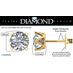 Lucita Stud Earrings with 14K Gold Posts & Sterling Silver Basket, 3 & 4 Prongs (89-10312)