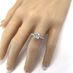 VOUS Princess Cut Solitaire Engagement Ring Sterling Silver w/Pure Brilliance Zirconia-Size 5.5