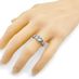 Asscher Cut Engagement Ring, Pure Brilliance Cubic Zirconia, Vintage Look - Platinum Plated - Size 11.5