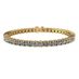 Central Diamond Center Silver Pure Brilliance CZ Tennis Bracelet - 7