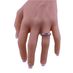 Central Diamond Center Straight Bar Style Sterling silver CZ 3 Stone Ring 2.50ctw (Euro) - Platinum Plated - Size 6
