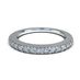 VOUS Matching Wedding Band in Solid Sterling Silver & Pure Brilliance Zirconia - Size 10.5