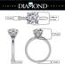 VOGUE 4 Prong Solitaire Engagement Wedding Ring Round Brilliant Cut (47-14950)