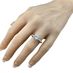 VOUS Round Cut Solitaire Engagement Wedding Ring, Sterling Silver w/ Pure Brilliance Zirconia - Size 4