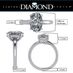 VOGUE 4 Prong Solitaire Engagement Wedding Ring Round Brilliant Cut (47-14962)