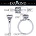 VOGUE 4 Prong Solitaire Engagement Wedding Ring Round Brilliant Cut (47-15340)