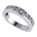 Anniversary Band Ring Channel Set w/ Pure Brilliance CZ 0.75ctw - Euro Shank - Sterling Silver - Size 9