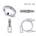 Anniversary Band Ring Channel Set w/ Pure Brilliance CZ 0.75ctw - Reg Shank - Sterling Silver - Size 4.5