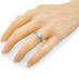 NANA Jewels Asscher Sterling Silver Engagement Rings for Women - Choose Colors (48-10000-w-5)