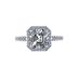 NANA Jewels Asscher Sterling Silver Engagement Rings for Women - Choose Colors (48-10000-w-5)
