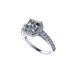 NANA Jewels Asscher Sterling Silver Engagement Rings for Women - Choose Colors (48-10000-w-5)