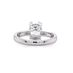 Nana Jewels 3.00 Carat Oval Cut Simulated Diamond Engagement Ring Cubic Zirconia-925 Sterling Silver–Solitaire Oval Ring -Size 5