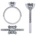 Silver 6mm (1.50ct) Princess Cut Pure Brilliance Zirconia Solitaire w/sides Engagement Ring-Rhodium Plated-Size 8