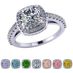 NANA Jewels 2ct Pure Brilliance Zirconia Halo Engagement Ring-Cushion Cut-April-7