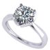Heart & Soul Sterling Silver 2 carat engagement ring (47-10618)